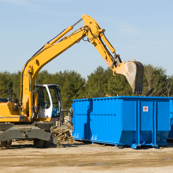 can i choose the location where the residential dumpster will be placed in Perote Alabama